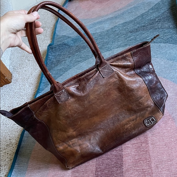BED STU Perfect Fall Brown Leather Cersei Tote Bag - Picture 8 of 17